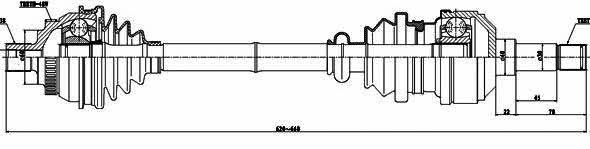GSP 218009 Drive shaft 218009: Buy near me in Poland at 2407.PL - Good price!