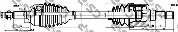 GSP 218027 Drive shaft 218027: Buy near me in Poland at 2407.PL - Good price!