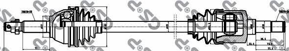 GSP 218035 Drive shaft 218035: Buy near me in Poland at 2407.PL - Good price!
