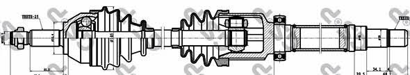 GSP 218102 Drive shaft 218102: Buy near me in Poland at 2407.PL - Good price!
