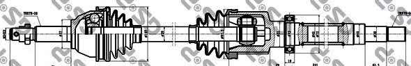 GSP 218142 Drive shaft 218142: Buy near me in Poland at 2407.PL - Good price!