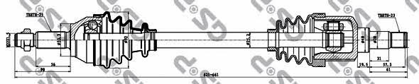 GSP 218216 Drive shaft 218216: Buy near me in Poland at 2407.PL - Good price!