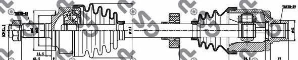 GSP 223027 Drive shaft 223027: Buy near me in Poland at 2407.PL - Good price!