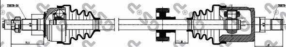 GSP 223030 Drive shaft 223030: Buy near me in Poland at 2407.PL - Good price!