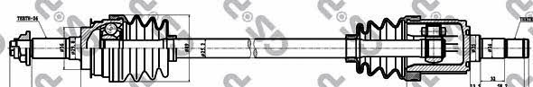 GSP 234044 Drive shaft 234044: Buy near me in Poland at 2407.PL - Good price!