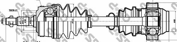 GSP 235003 Drive shaft 235003: Buy near me in Poland at 2407.PL - Good price!