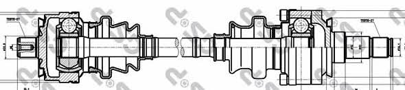 GSP 235004 Drive shaft 235004: Buy near me in Poland at 2407.PL - Good price!