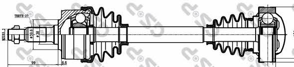 GSP 235016 Drive shaft 235016: Buy near me in Poland at 2407.PL - Good price!