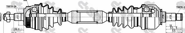 GSP 235037 Drive shaft 235037: Buy near me in Poland at 2407.PL - Good price!