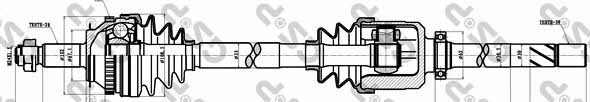 GSP 244004 Drive shaft 244004: Buy near me at 2407.PL in Poland at an Affordable price!