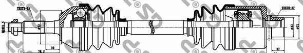 GSP 244006 Drive shaft 244006: Buy near me in Poland at 2407.PL - Good price!