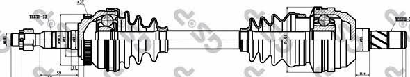 GSP 244014 Drive shaft 244014: Buy near me in Poland at 2407.PL - Good price!