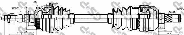 GSP 244038 Drive shaft 244038: Buy near me in Poland at 2407.PL - Good price!