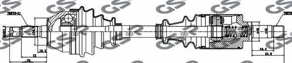 GSP 245004 Drive shaft 245004: Buy near me in Poland at 2407.PL - Good price!