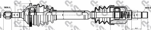 GSP 245009 Drive shaft 245009: Buy near me in Poland at 2407.PL - Good price!