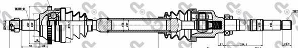 GSP 245011 Drive shaft 245011: Buy near me in Poland at 2407.PL - Good price!