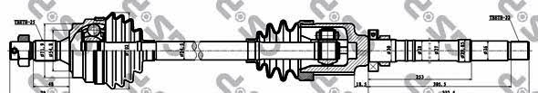 GSP 245014 Drive shaft 245014: Buy near me in Poland at 2407.PL - Good price!