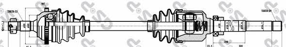 GSP 245016 Drive shaft 245016: Buy near me in Poland at 2407.PL - Good price!