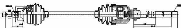 GSP 245022 Drive shaft 245022: Buy near me in Poland at 2407.PL - Good price!