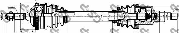 GSP 245027 Drive shaft 245027: Buy near me at 2407.PL in Poland at an Affordable price!