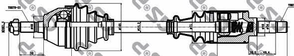 GSP 245033 Drive shaft 245033: Buy near me in Poland at 2407.PL - Good price!