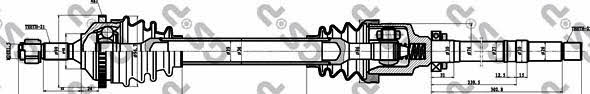 GSP 245035 Drive shaft 245035: Buy near me in Poland at 2407.PL - Good price!