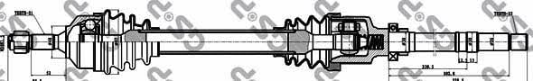 GSP 245094 Drive shaft 245094: Buy near me in Poland at 2407.PL - Good price!