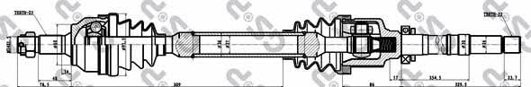 GSP 245137 Drive shaft 245137: Buy near me in Poland at 2407.PL - Good price!