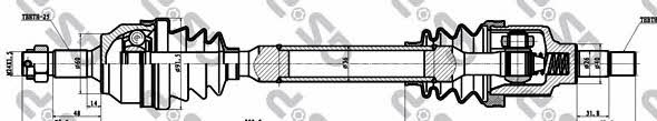 GSP 245138 Drive shaft 245138: Buy near me in Poland at 2407.PL - Good price!
