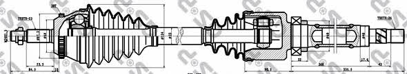 GSP 250099 Drive shaft 250099: Buy near me in Poland at 2407.PL - Good price!