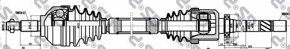 GSP 250391 Drive shaft 250391: Buy near me in Poland at 2407.PL - Good price!