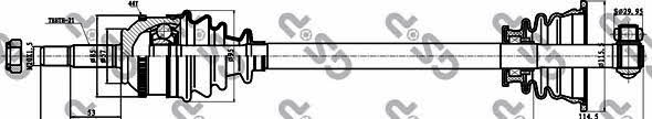 GSP 250401 Drive shaft 250401: Buy near me in Poland at 2407.PL - Good price!