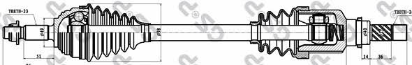 GSP 250405 Drive shaft 250405: Buy near me in Poland at 2407.PL - Good price!