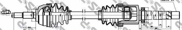 GSP 250447 Drive shaft 250447: Buy near me in Poland at 2407.PL - Good price!