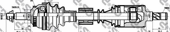 GSP 252001 Drive shaft 252001: Buy near me at 2407.PL in Poland at an Affordable price!