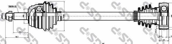 GSP 253004 Drive shaft 253004: Buy near me in Poland at 2407.PL - Good price!