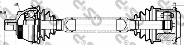 GSP 261019 Drive shaft 261019: Buy near me in Poland at 2407.PL - Good price!