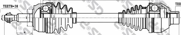 GSP 261084 Drive shaft 261084: Buy near me in Poland at 2407.PL - Good price!
