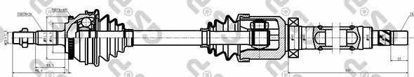 GSP 262002 Drive shaft 262002: Buy near me in Poland at 2407.PL - Good price!