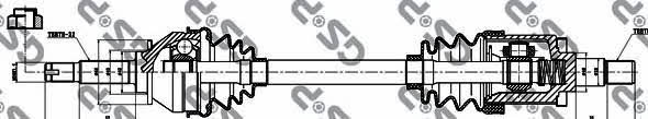 GSP 264001 Drive shaft 264001: Buy near me in Poland at 2407.PL - Good price!