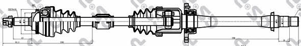 GSP 299106 Drive shaft 299106: Buy near me in Poland at 2407.PL - Good price!