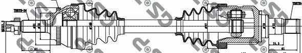 GSP 299107 Drive shaft 299107: Buy near me in Poland at 2407.PL - Good price!