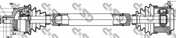 GSP 299108 Drive shaft 299108: Buy near me in Poland at 2407.PL - Good price!