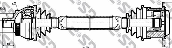 GSP 203008 Drive shaft 203008: Buy near me in Poland at 2407.PL - Good price!