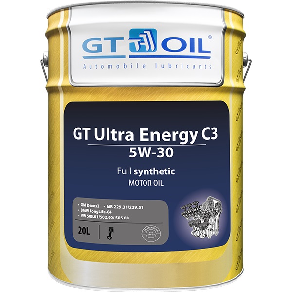 Gt oil 88 09 05 94 07 943 Моторна олива Gt oil GT Ultra Energy C3 5W-30, 20л 8809059407943: Приваблива ціна - Купити у Польщі на 2407.PL!