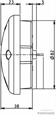 H+B Elparts 83700101 Фонарь указателя поворота 83700101: Отличная цена - Купить в Польше на 2407.PL!