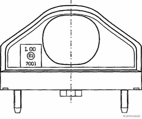 Licence Plate Light H+B Elparts 84750047