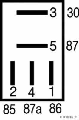 Реле, рабочий ток H+B Elparts 75613176