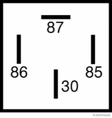 Relay, main current H+B Elparts 75613184