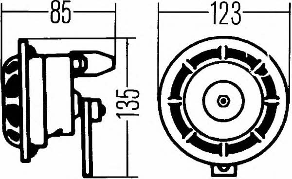 Hella 3AF 003 399-051 Horn 3AF003399051: Bestellen Sie in Polen zu einem guten Preis bei 2407.PL!